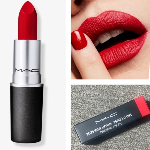NIB MAC Retro Matte Lipstick in #707 Ruby Woo - Picture 1 of 6
